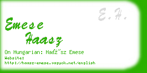 emese haasz business card